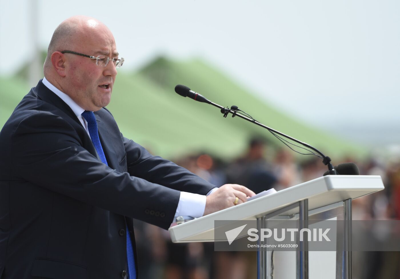 Kick-off ceremony for Noble Partner military exercise in Georgia