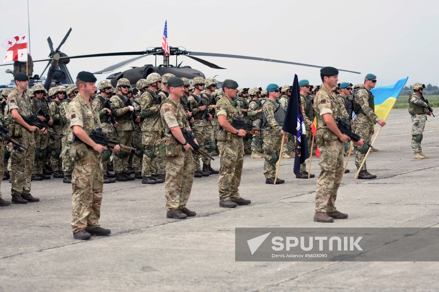 Kick-off ceremony for Noble Partner military exercise in Georgia