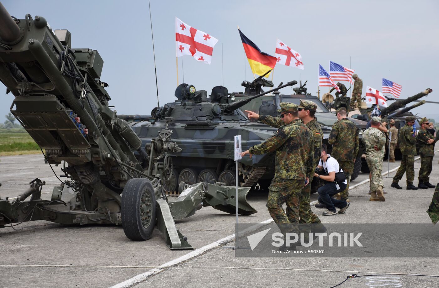 Kick-off ceremony for Noble Partner military exercise in Georgia