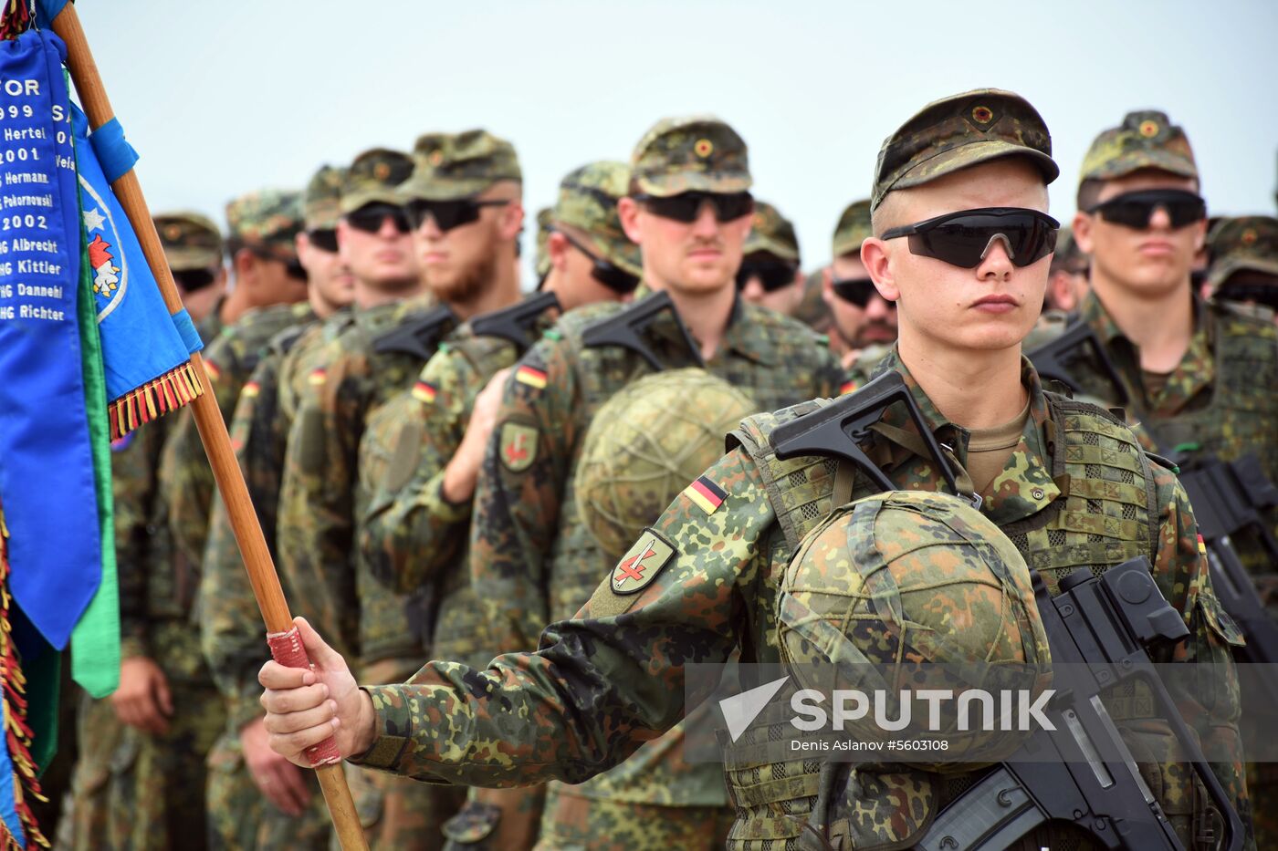 Kick-off ceremony for Noble Partner military exercise in Georgia