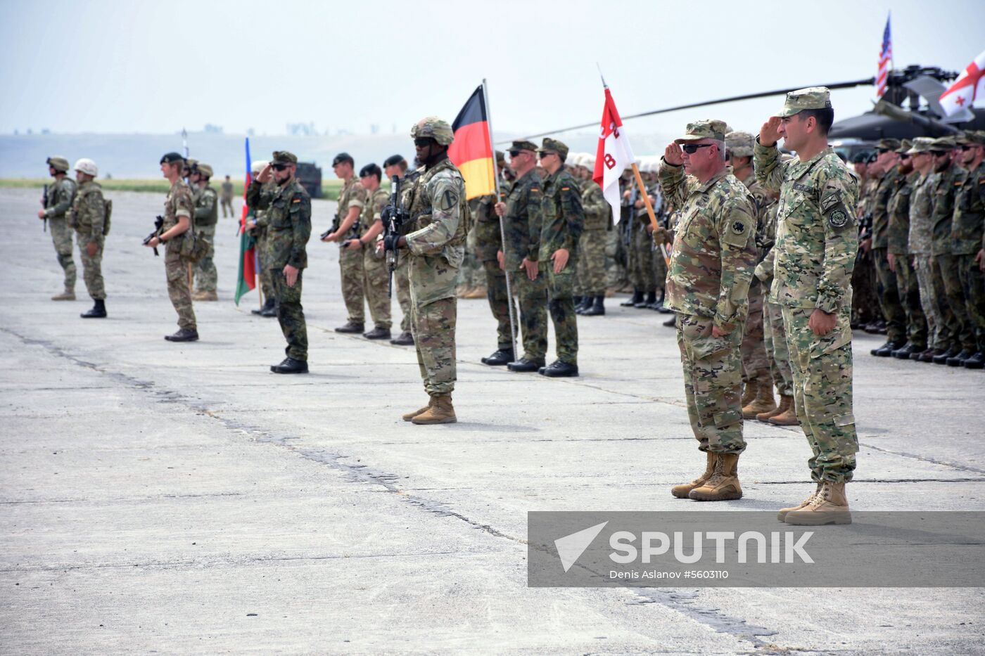 Kick-off ceremony for Noble Partner military exercise in Georgia