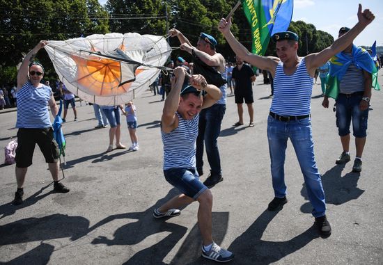 Paratroopers Day celebrations in Moscow