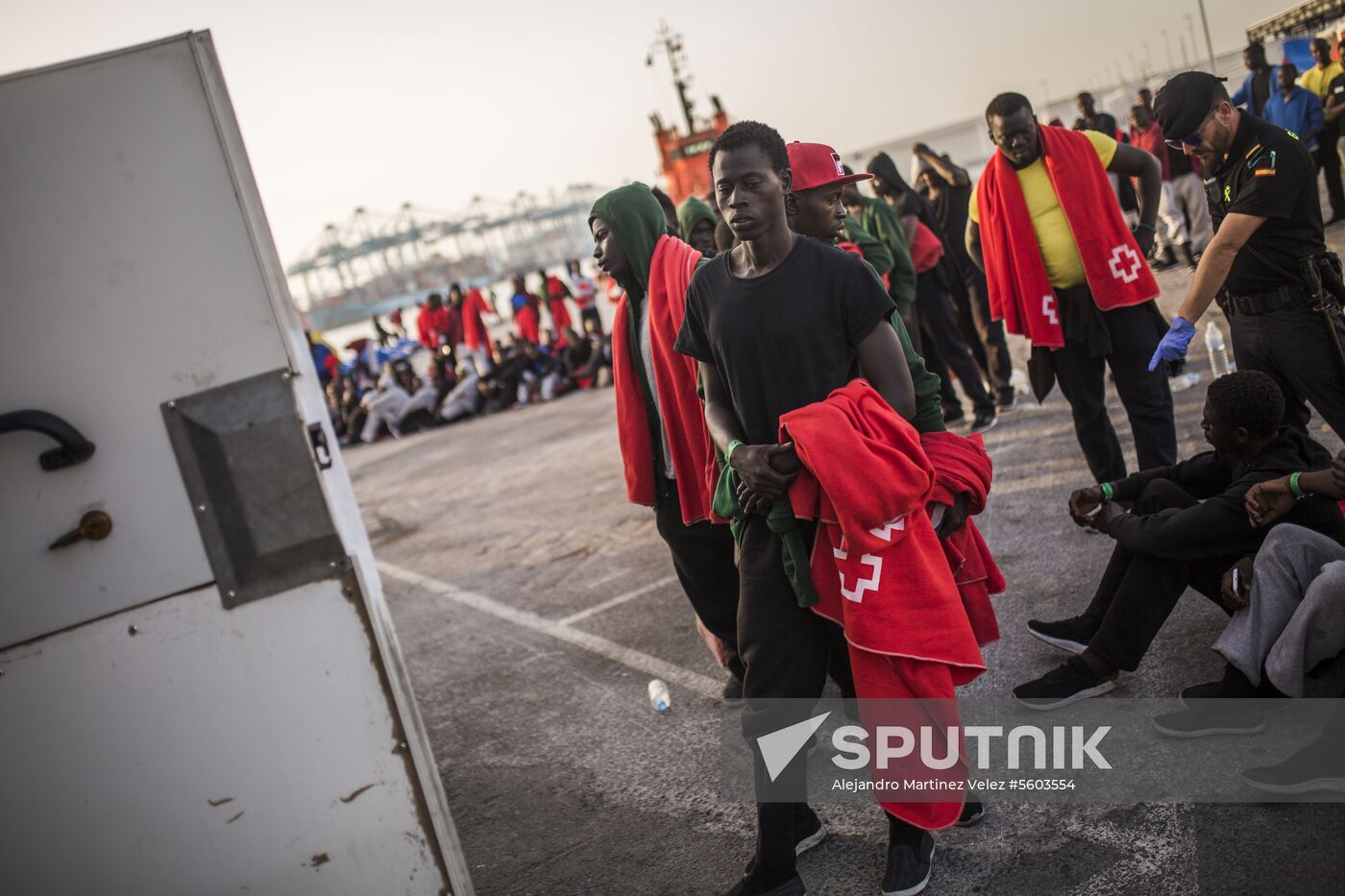 Migrants from Africa and Arab countries land in Spain