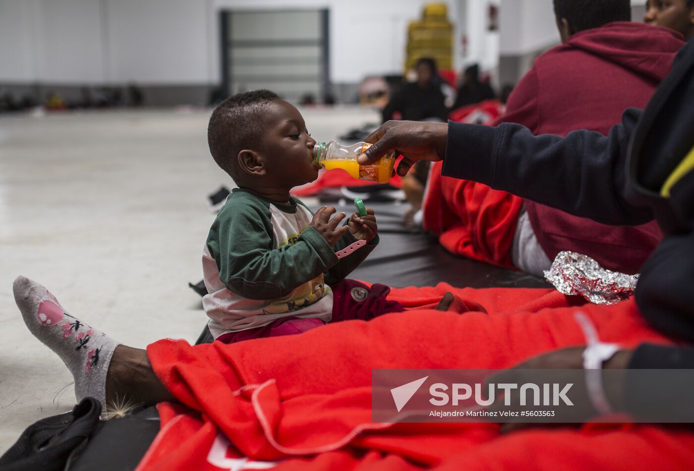 Migrants from Africa and Arab countries land in Spain