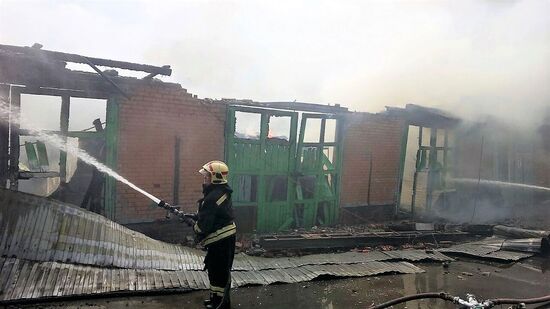 Fire in Rostov-on-Don
