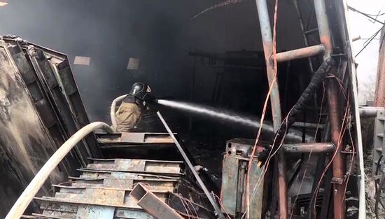 Fire in Rostov-on-Don