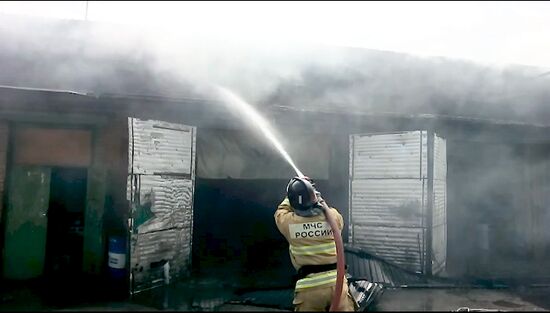 Fire in Rostov-on-Don