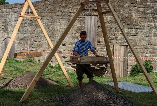 Archaeological excavations in Koporye fortress