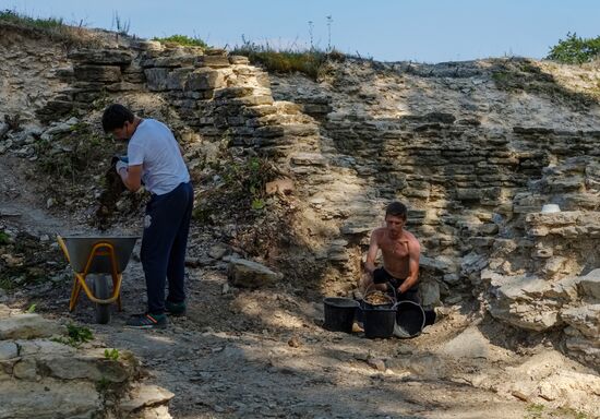 Archaeological excavations in Koporye fortress