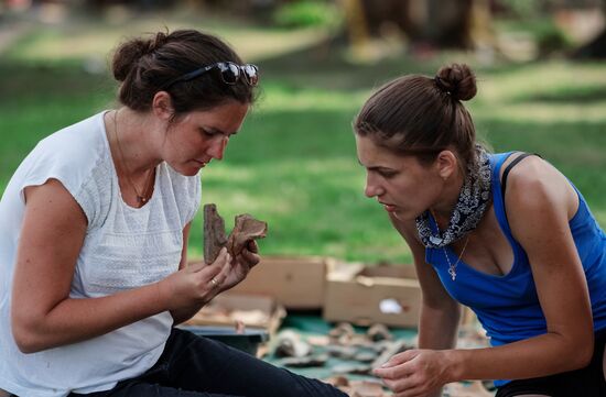 Archaeological excavations in Koporye fortress