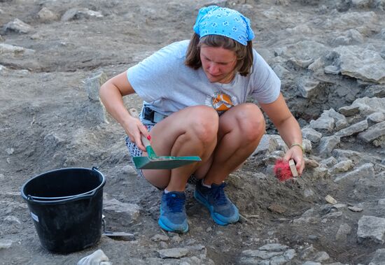 Archaeological excavations in Koporye fortress