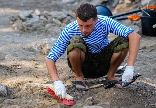 Archaeological excavations in Koporye fortress