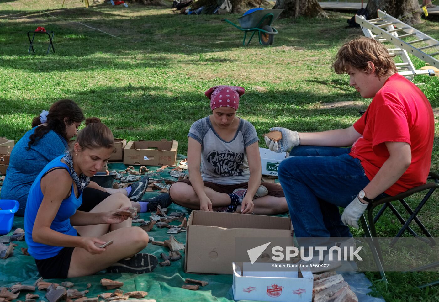 Archaeological excavations in Koporye fortress
