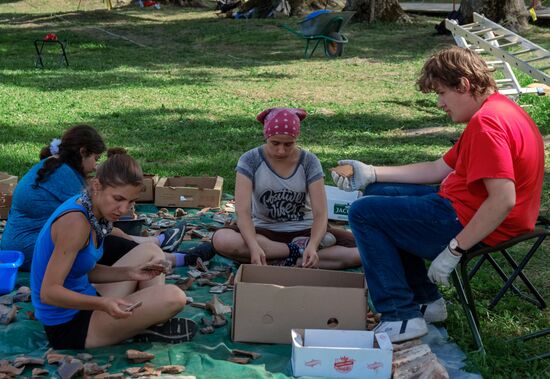 Archaeological excavations in Koporye fortress