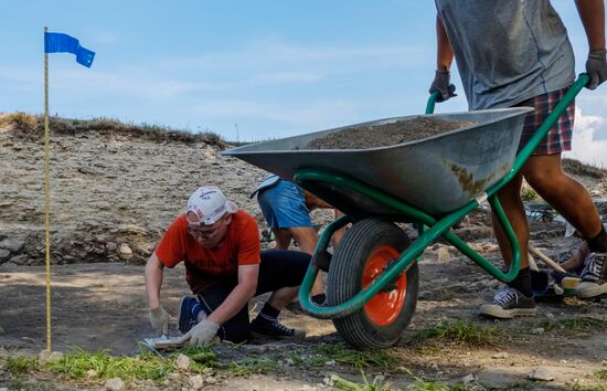 Archaeological excavations in Koporye fortress