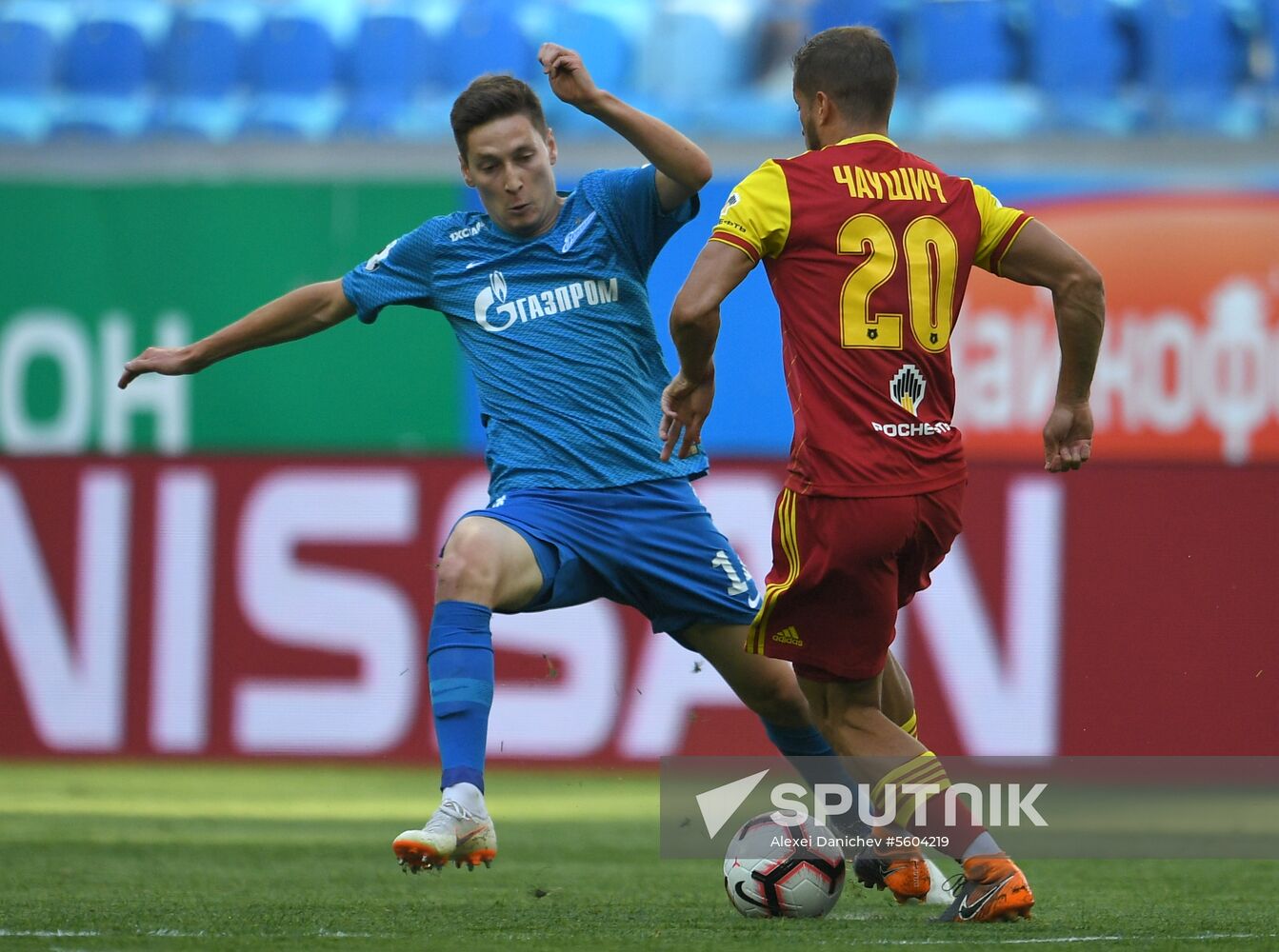 Football. Russian Premier League. Zenit vs. Arsenal