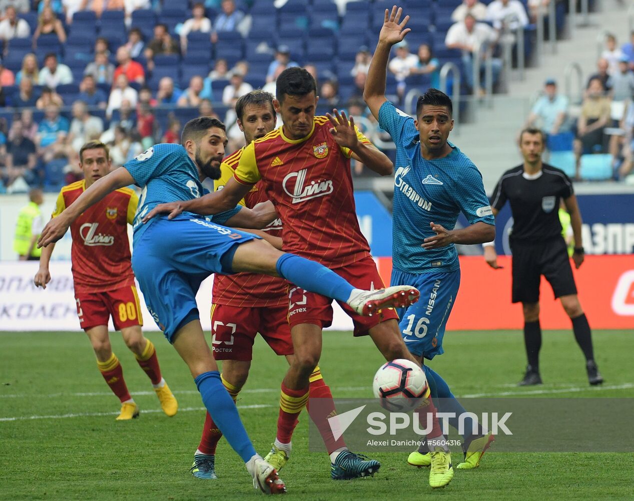 Football. Russian Premier League. Zenit vs. Arsenal