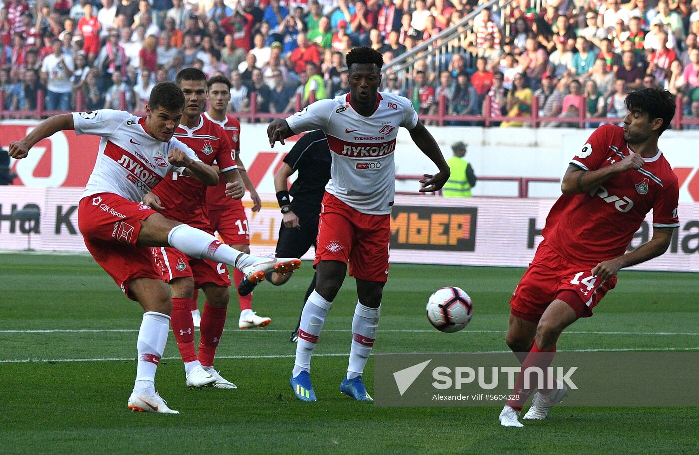 Football. Russian Premier League. Lokomotiv vs. Spartak