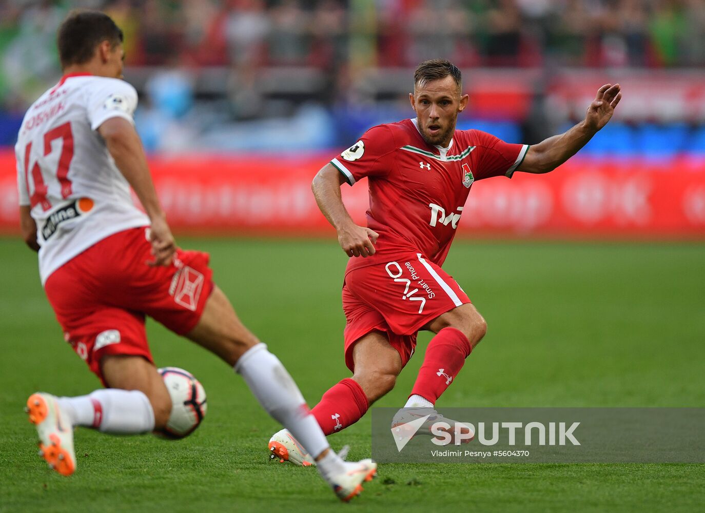 Football. Russian Premier League. Lokomotiv vs. Spartak