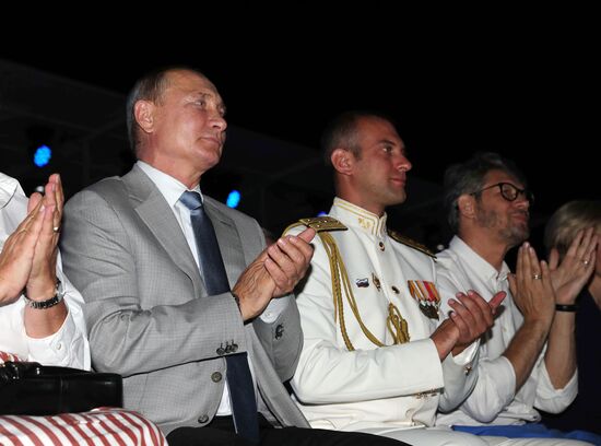 President Putin attends the opening gala of Opera in Chersonese festival
