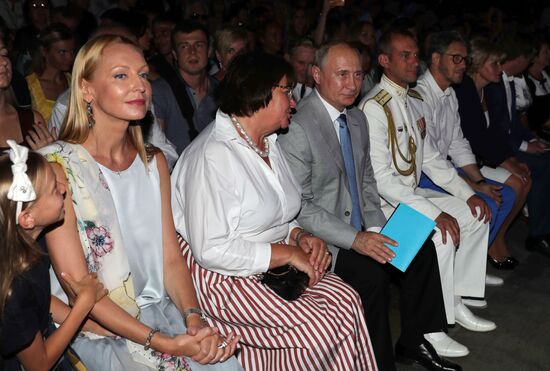 President Putin attends the opening gala of Opera in Chersonese festival