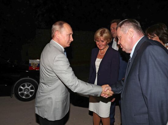 President Putin attends the opening gala of Opera in Chersonese festival