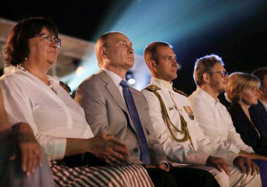 President Putin attends the opening gala of Opera in Chersonese festival