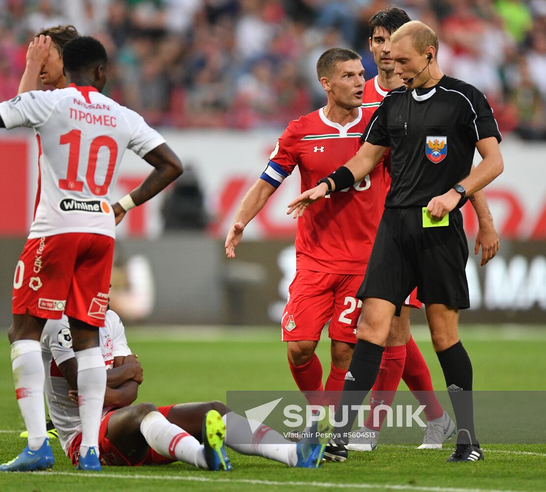 Football. Russian Premier League. Lokomotiv vs. Spartak