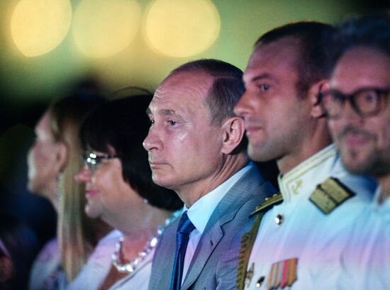 President Putin attends the opening gala of Opera in Chersonese festival