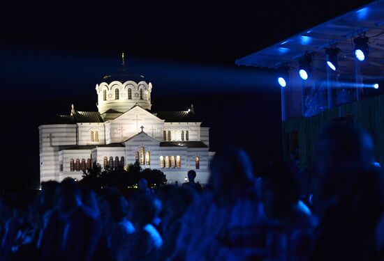 President Putin attends the opening gala of Opera in Chersonese festival