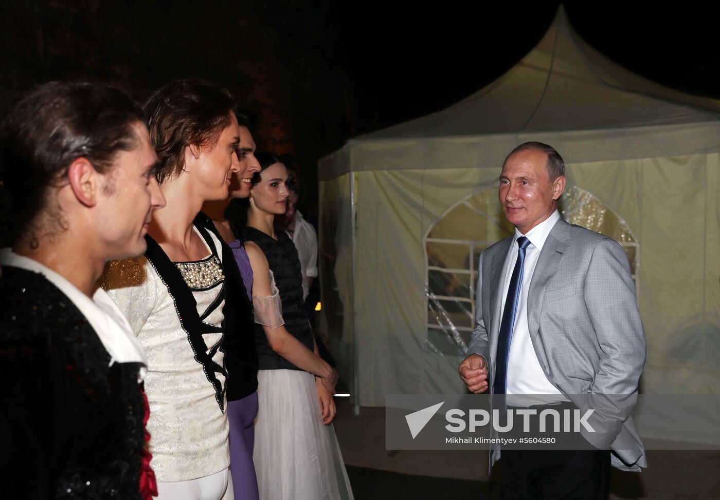 President Putin attends the opening gala of Opera in Chersonese festival