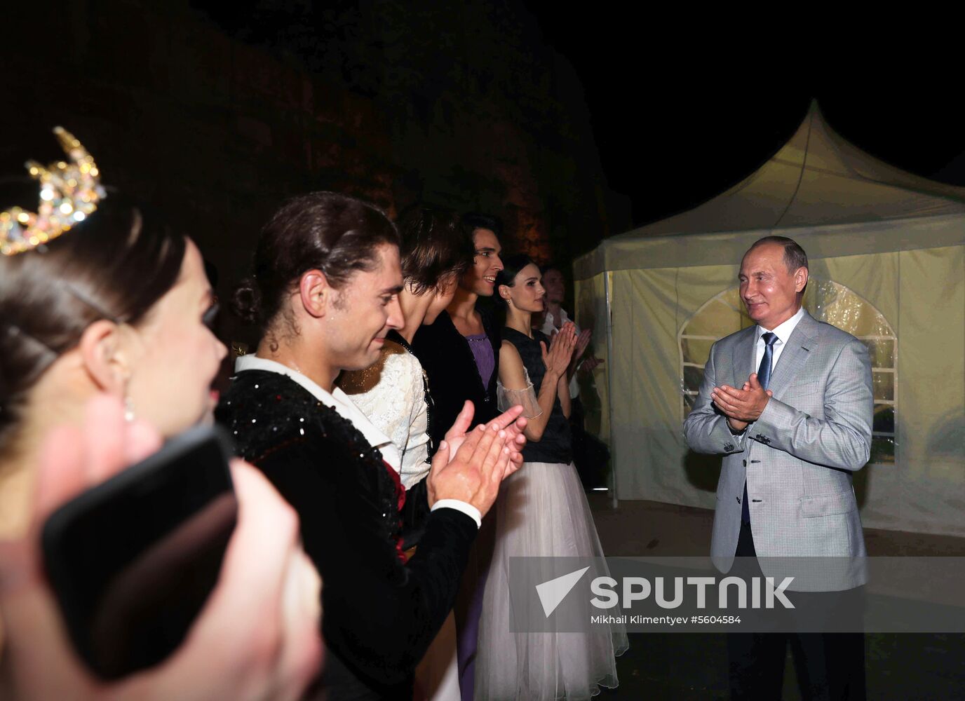 President Putin attends the opening gala of Opera in Chersonese festival