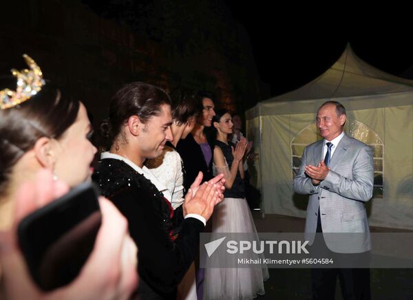 President Putin attends the opening gala of Opera in Chersonese festival