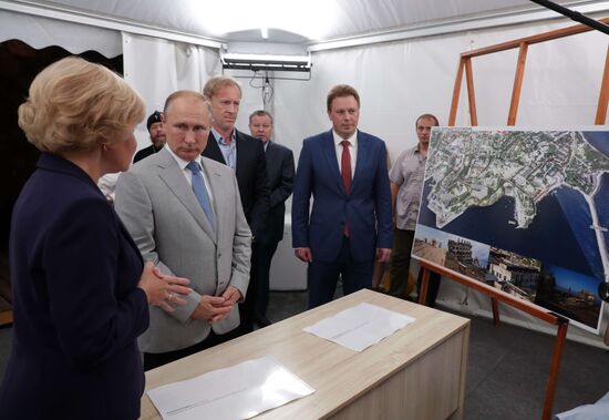 President Putin attends the opening gala of Opera in Chersonese festival