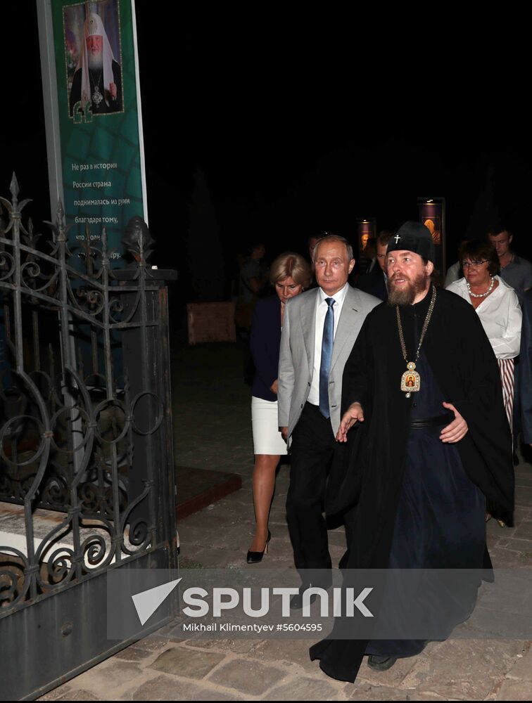 President Putin attends the opening gala of Opera in Chersonese festival