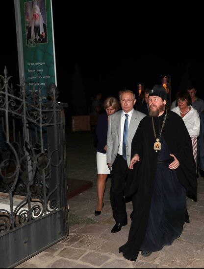 President Putin attends the opening gala of Opera in Chersonese festival
