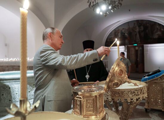 President Putin attends the opening gala of Opera in Chersonese festival
