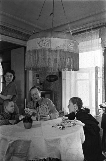 Moscow family on day off