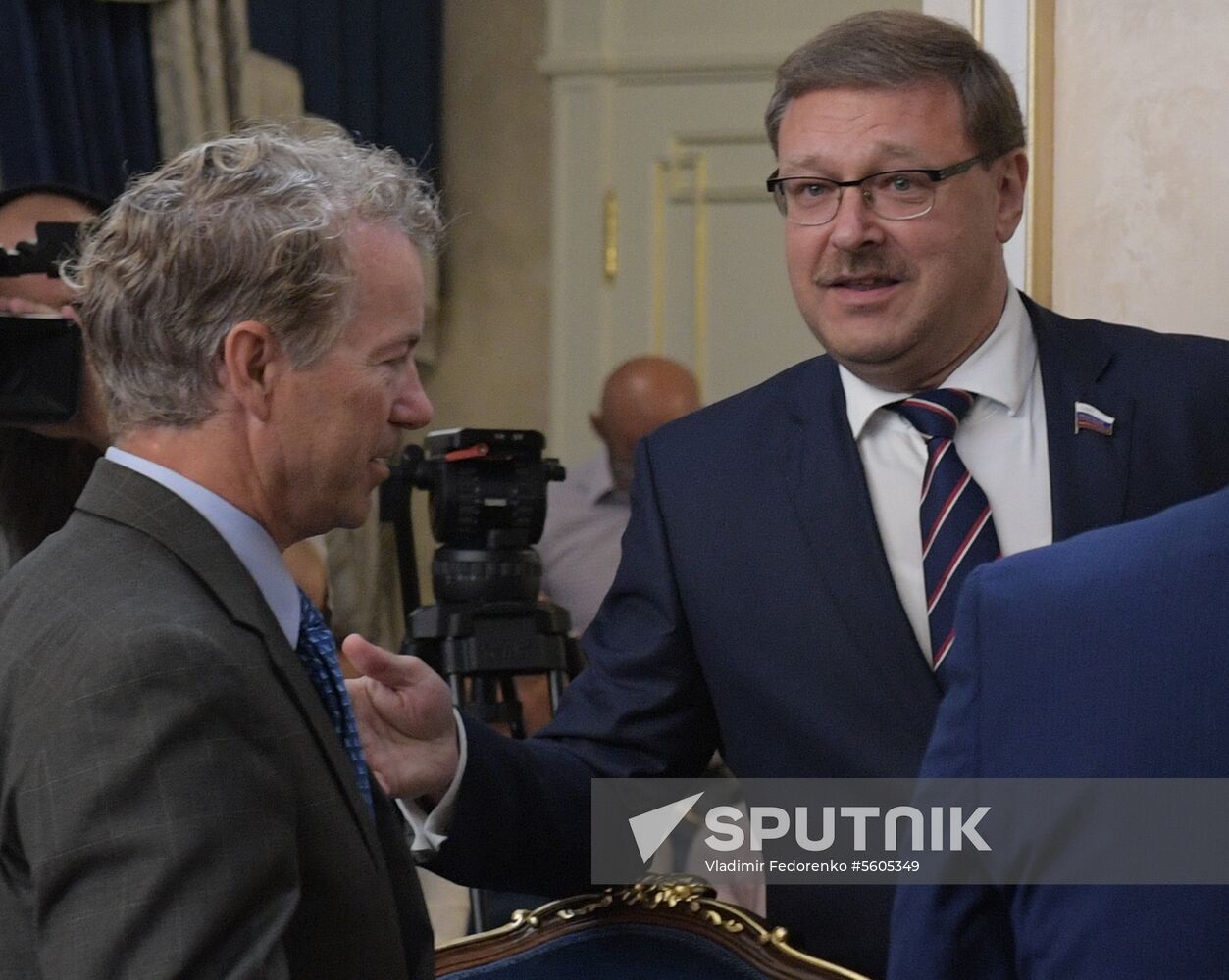 Federation Council Committee on Foreign Affairs Konstantin Kosachev meets with US Senator Rand Paul