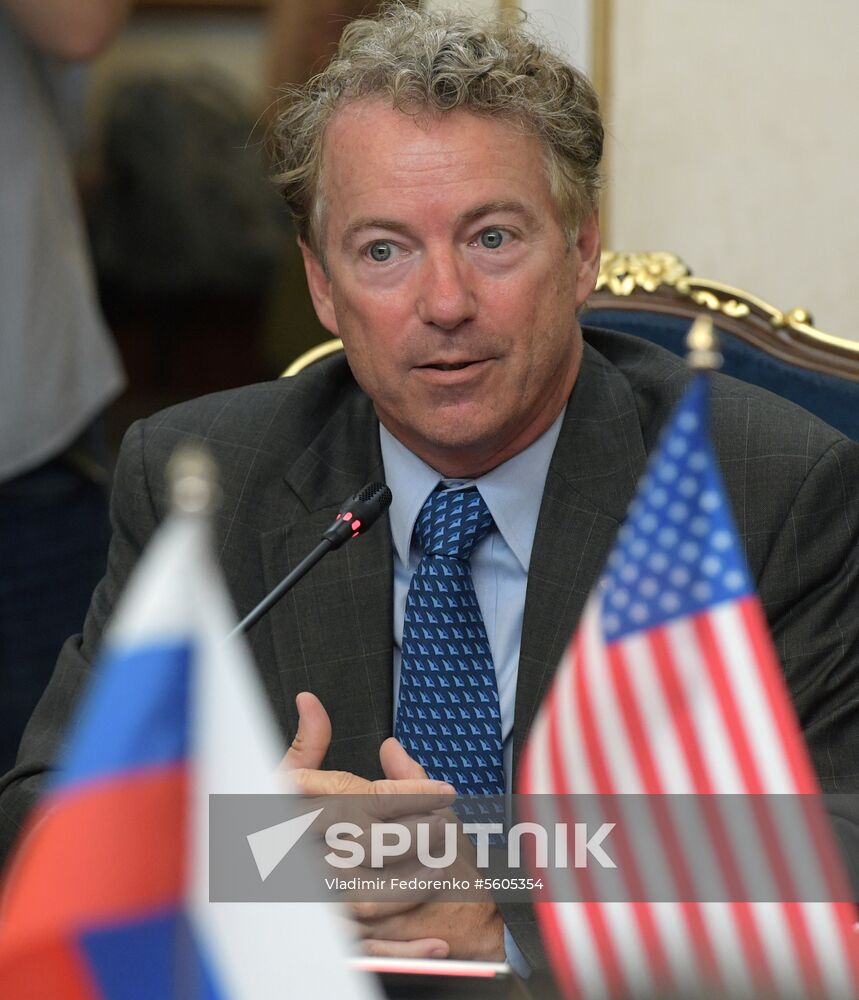 Federation Council Committee on Foreign Affairs Konstantin Kosachev meets with US Senator Rand Paul