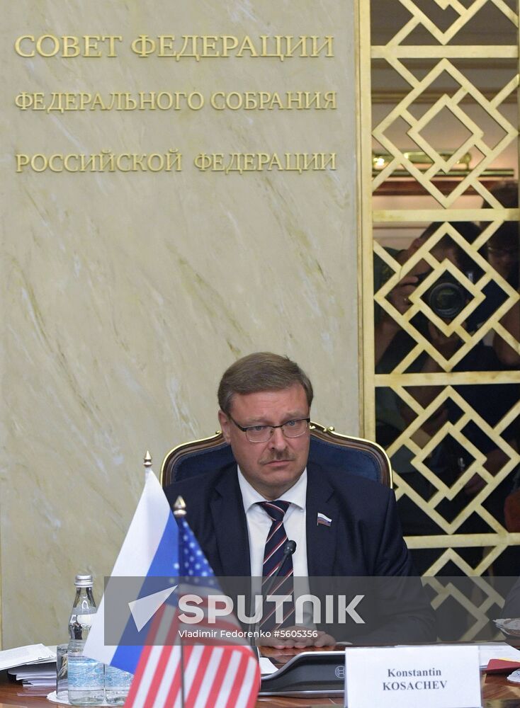 Federation Council Committee on Foreign Affairs Konstantin Kosachev meets with US Senator Rand Paul