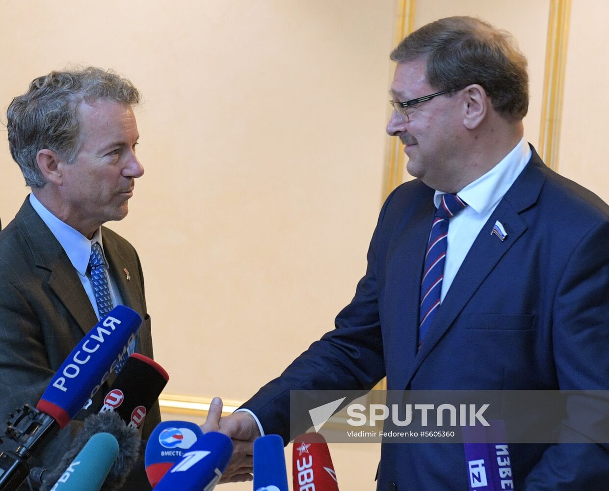 Federation Council Committee on Foreign Affairs Konstantin Kosachev meets with US Senator Rand Paul