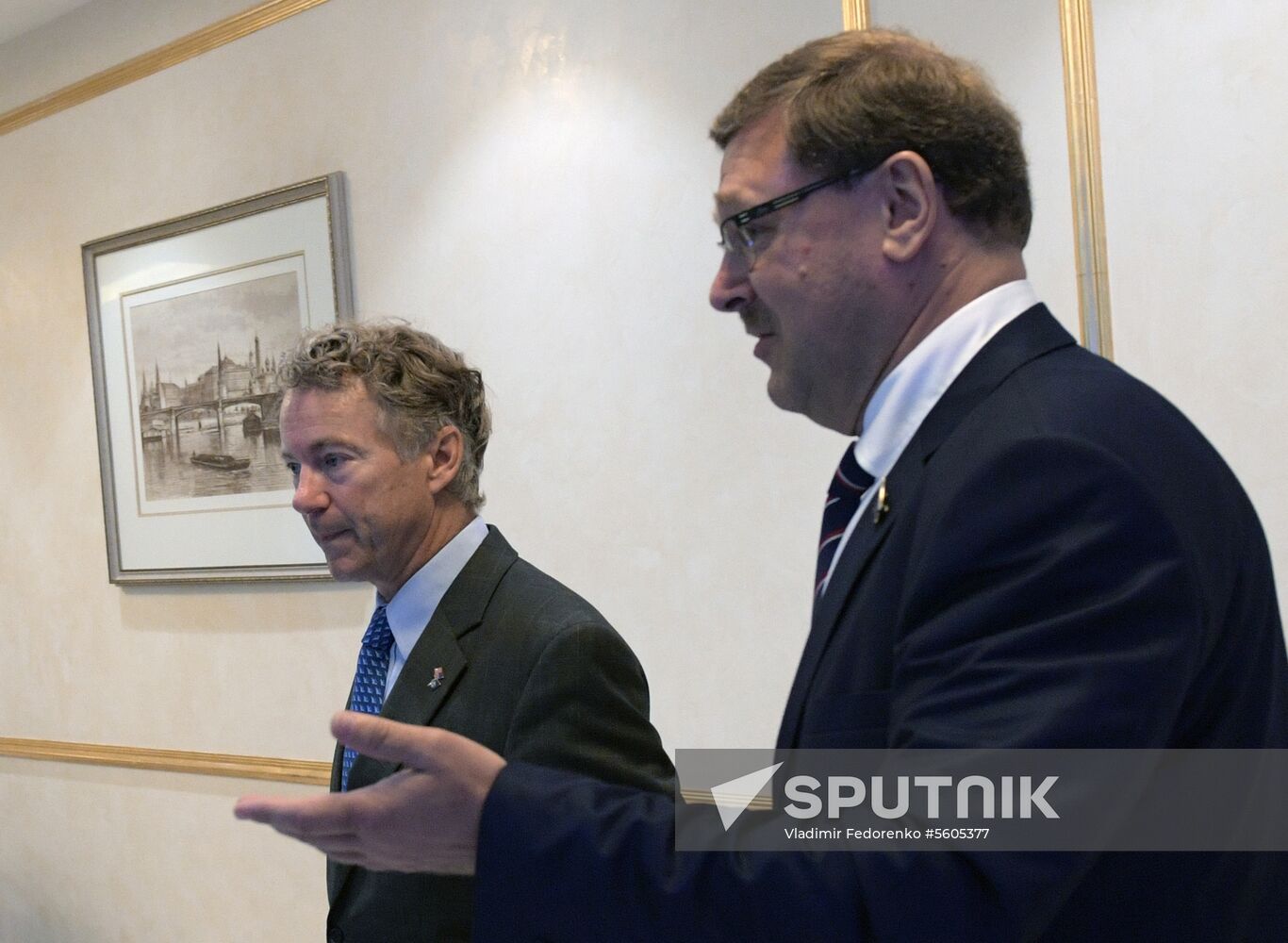 Federation Council Committee on Foreign Affairs Konstantin Kosachev meets with US Senator Rand Paul