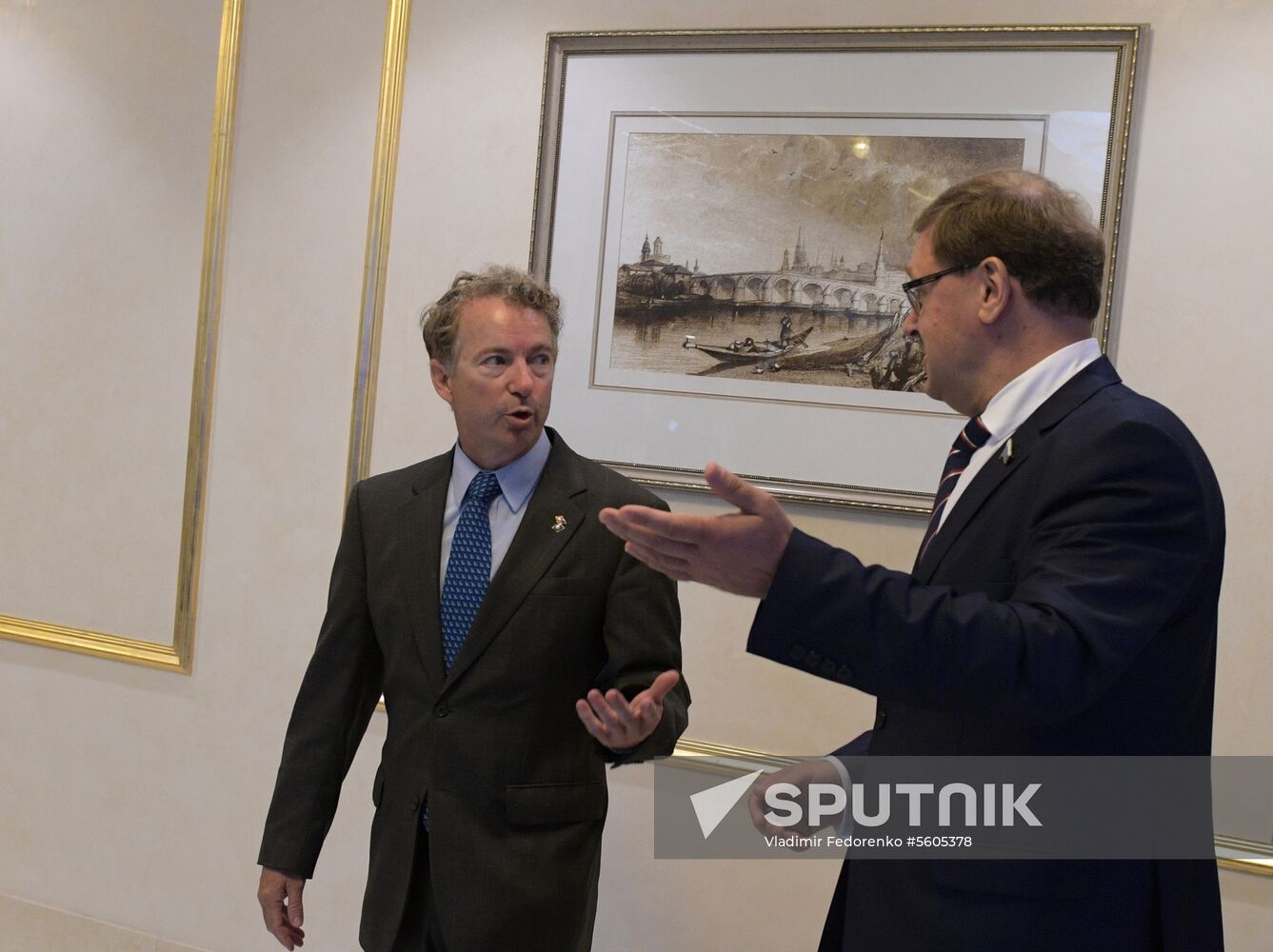 Federation Council Committee on Foreign Affairs Konstantin Kosachev meets with US Senator Rand Paul