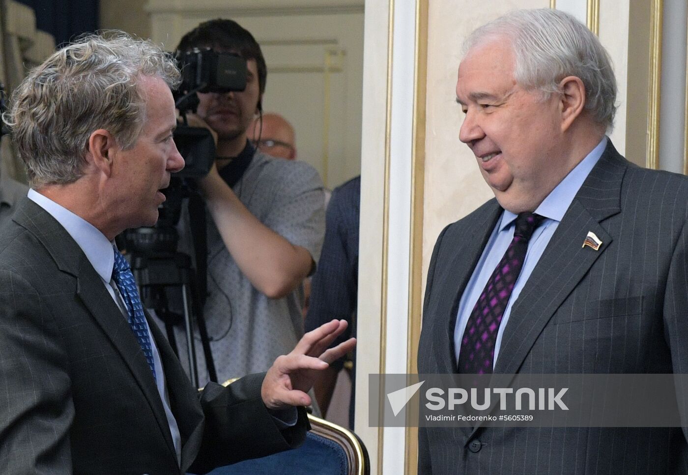 Federation Council Committee on Foreign Affairs Konstantin Kosachev meets with US Senator Rand Paul
