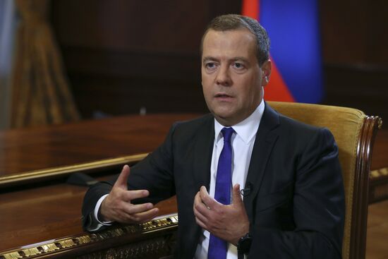 Prime Minister Dmitry Medvedev interviewed by Kommersant
