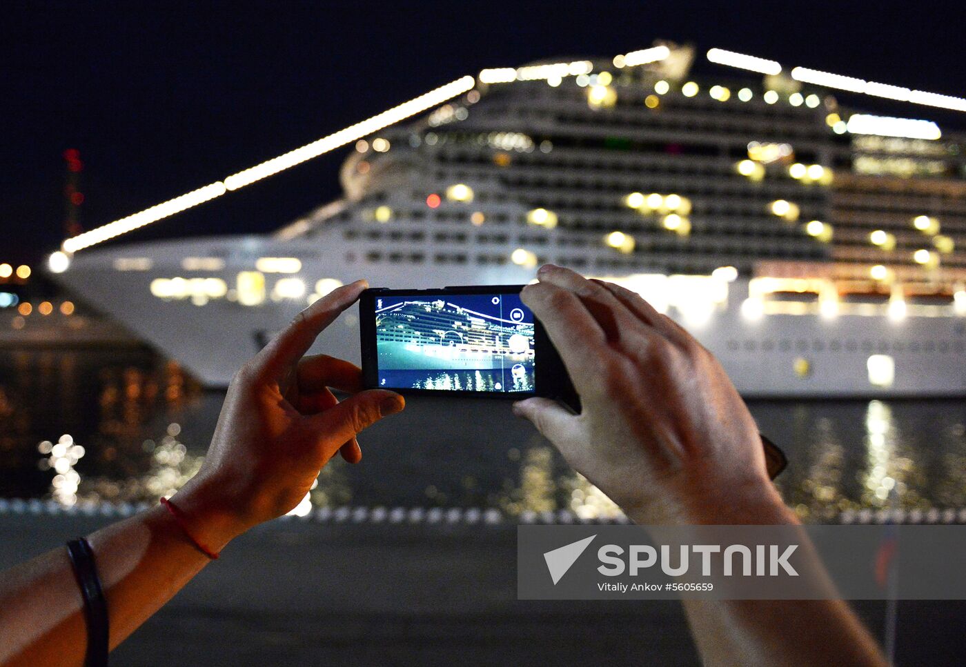MSC Splendida cruise ship arrives in Vladivostok