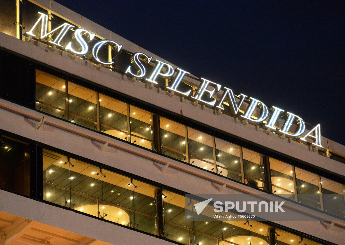 MSC Splendida cruise ship arrives in Vladivostok