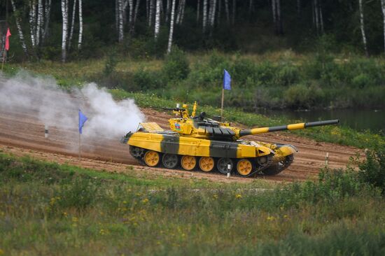 Tank biathlon. First semi-final
