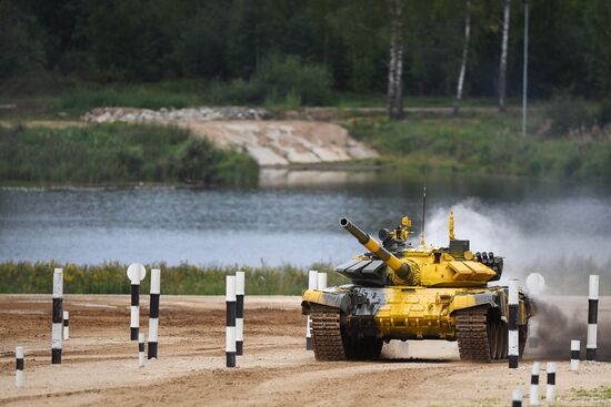Tank biathlon. First semi-final